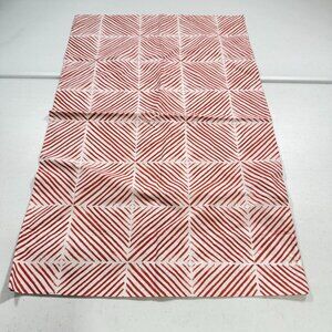 Pottery Barn pillowcase standard red stripes cotton modern
